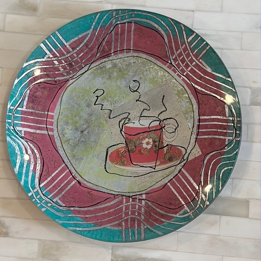 S. Ward Handpainted Teacups Small Plate Signed & Numbered